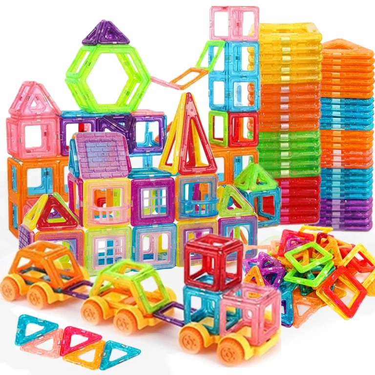 Blocs de Construction magnétiques pour enfants, jouets de taille Mini pour garçons et filles, ensemble de Construction, jouets STEM, 64 à 184 pièces